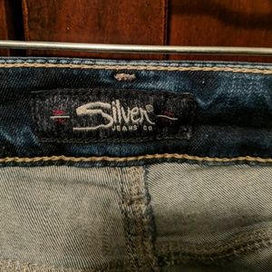 Silver Aiko skinny ankle jeans
